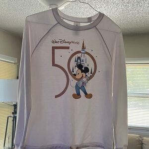 Disney World White Long Sleeve Tee